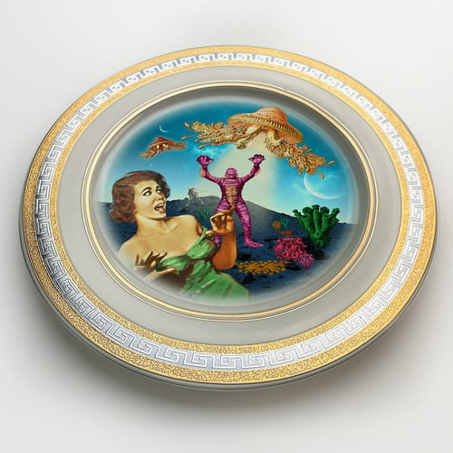 Image of Screaming - Fine China Plate - #0741