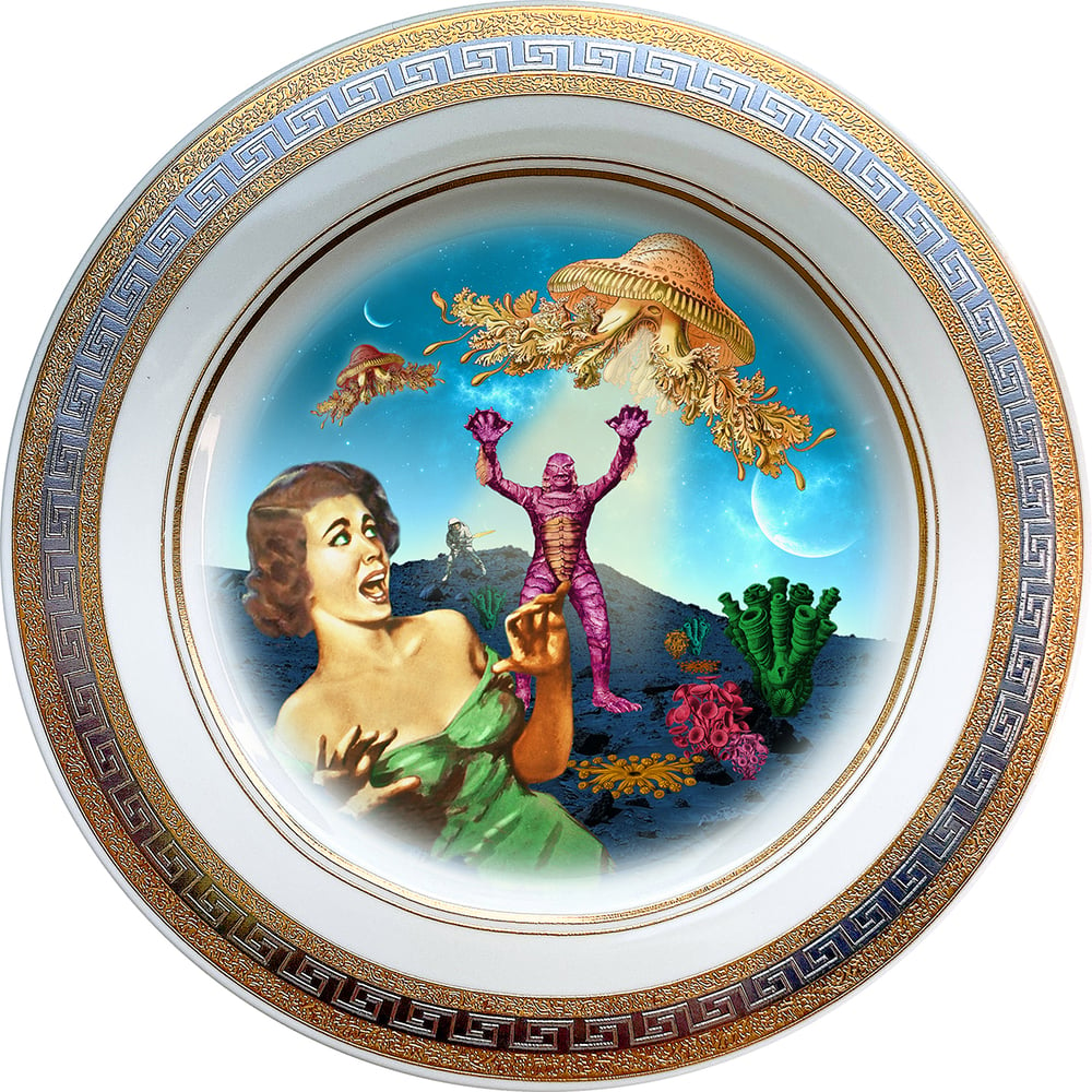 Image of Screaming - Fine China Plate - #0741