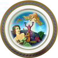 Image 1 of Screaming - Large Fine China Plate - #0776