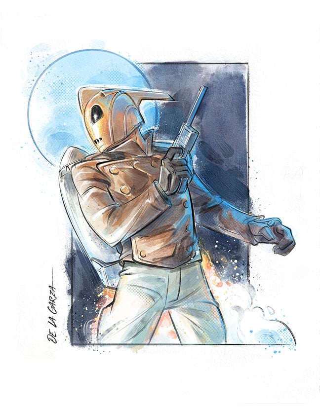 Image of Go get 'em, kid! - Rocketeer Print