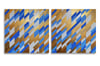 'Glisten' - Diptych, acrylic on board