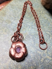 Image 1 of Amethyst Flower Necklace