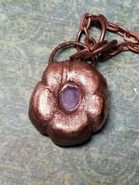 Image 2 of Amethyst Flower Necklace