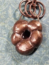 Image 2 of Garnet Flower Necklace 