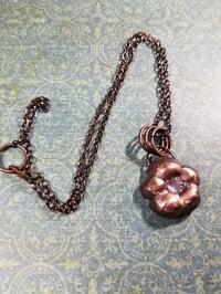 Image 1 of Amethyst Flower Necklace 2
