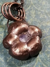 Image 2 of Amethyst Flower Necklace 2