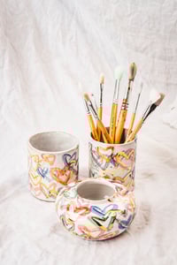 Image 4 of Hearts collection coloured beaker/utensil holder