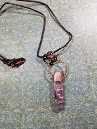 Image 1 of Chevron Amethyst Pendant
