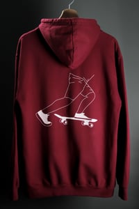 Image 2 of Hoodie Onomatopées Bordeau
