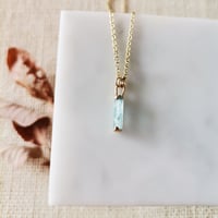 Image 1 of Blue Tourmaline Crystal Pendant