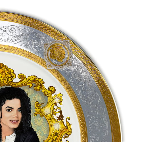 Image of The King Of Pop - Large Fine China Plate - #0775