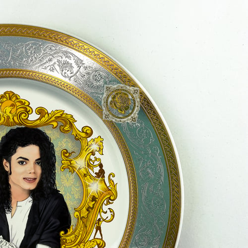 Image of The King Of Pop -  Fine China Plate - #0775 