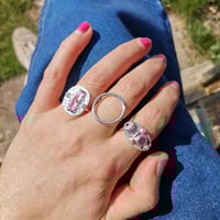 Image 2 of Silver Tourmaline Crystal Ring