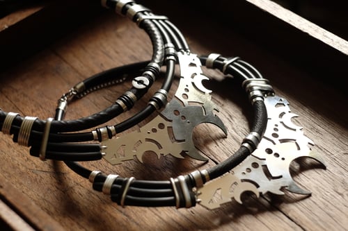 Image of Cyborg moon necklace-pre order