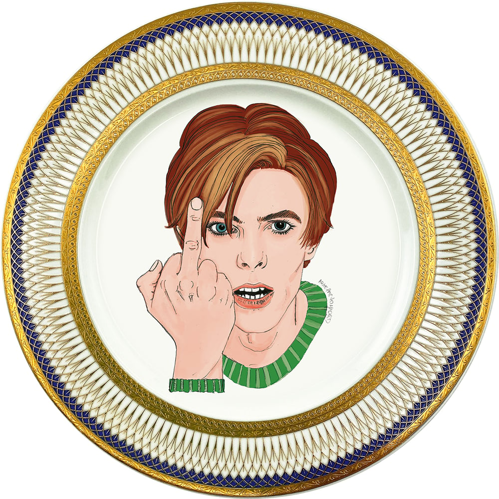 Image of David Bowie - Fine China Plate - #0787