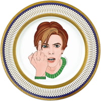 Image 1 of David Bowie - Large Fine China Plate - #0774