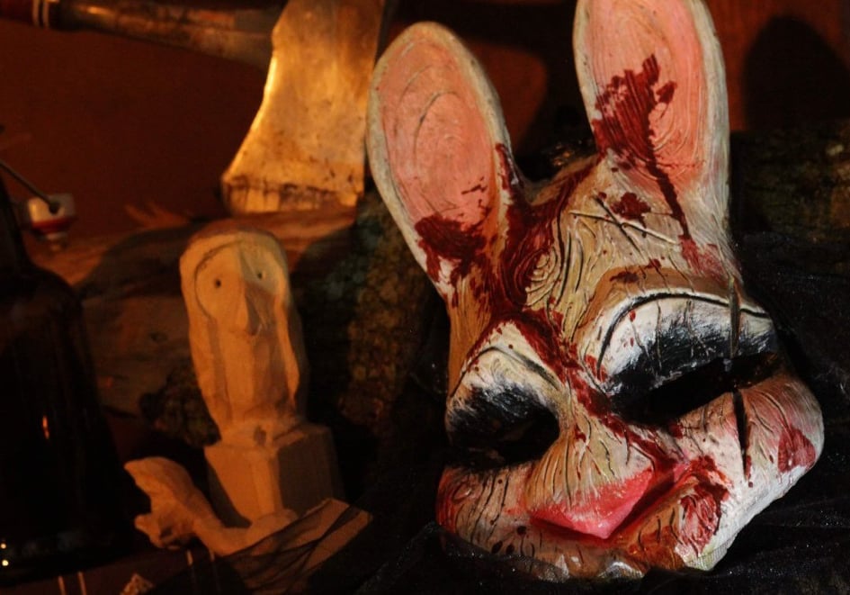 Image of 'Anna' | Huntress Style Rabbit Mask | Dead By Daylight Fan Work | Free US Shipping