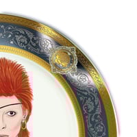 Image 3 of Ziggy stardust - Fine China Plate - #0788