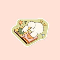 Sticker - Duck reading