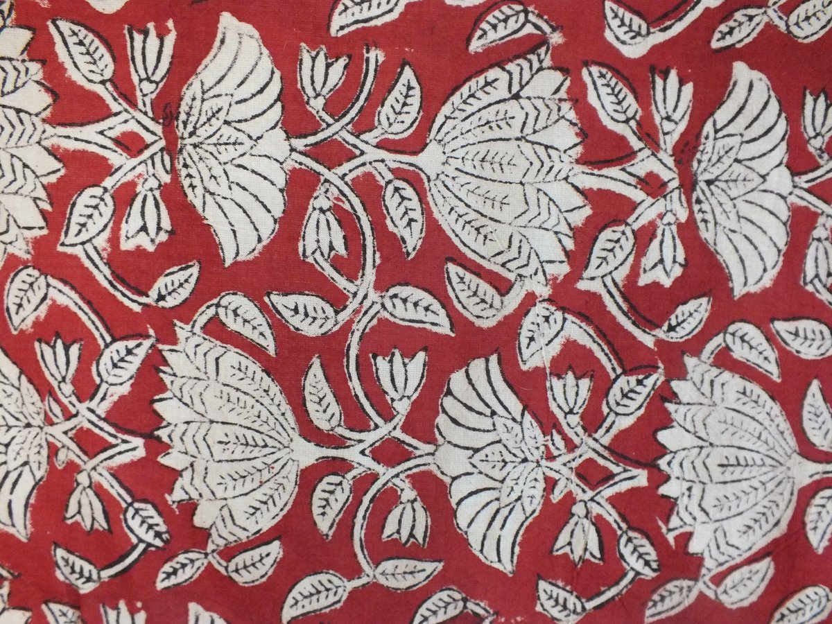 Image of Namaste fabric lotus rouge