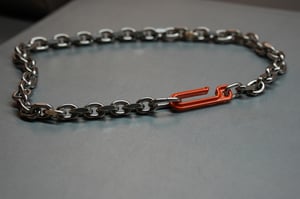 Image of DRILLING LAB - Framework Chain Necklace (Coating Orange)