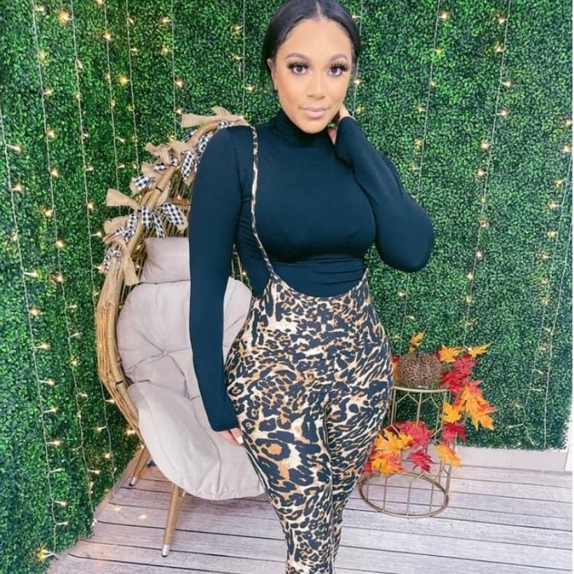 Leopard Top & Sudpender set 