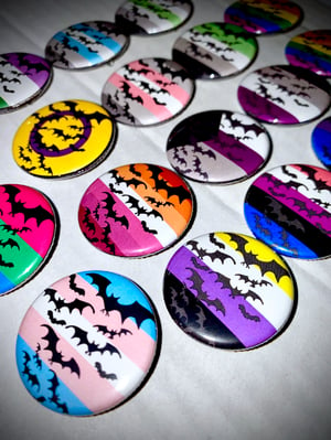 1.25" Frickin' Bats Pride Button