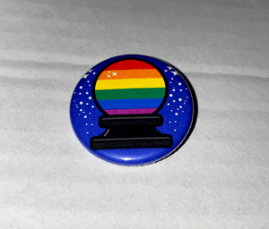 1.25" Crystal Ball Pride Button