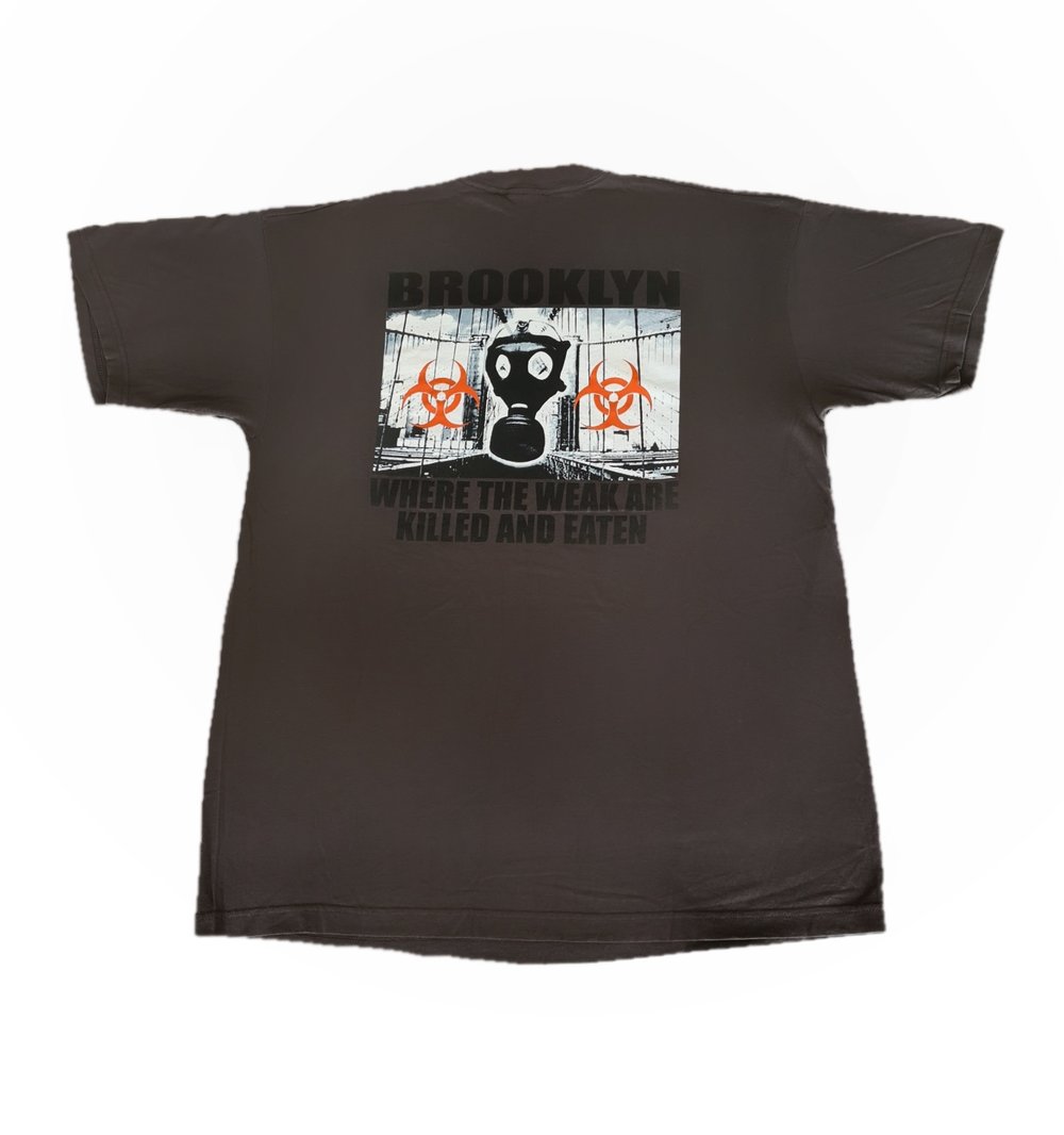 *Signed* Biohazard 00's 'Brooklyn: Where The Weak Are Killed And Eaten' Grey T-Shirt