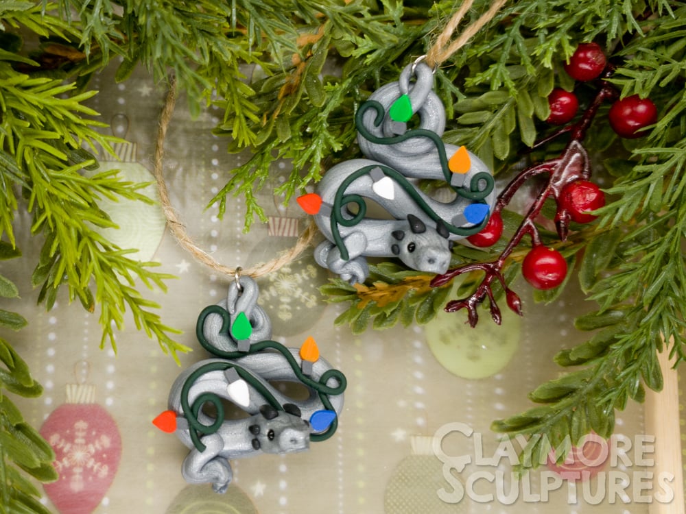 String of Lights Lindworm Dragon Christmas Ornament