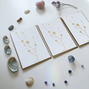 Image of Greeting Card *Magic gold flower*