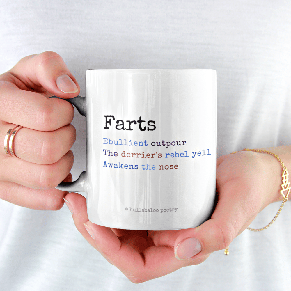 Image of Funny Fart Coffee Mug - Farts Haiku