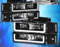 Image 3 of 94-98 SILVERADO OR SIERRA HEADLIGHTS WITH LED