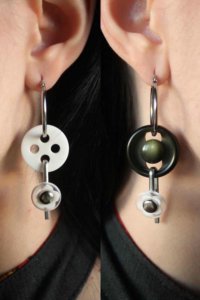 Image of Pendientes asimétricos arito.