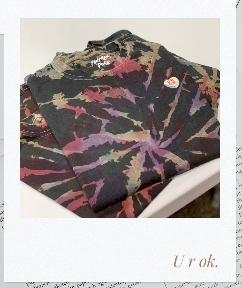Image of U R OK - Embroidered Tie Dye