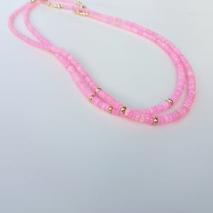 Pink Opal Necklace Set