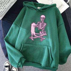 Image of Gothic Rat Skull Hoodie