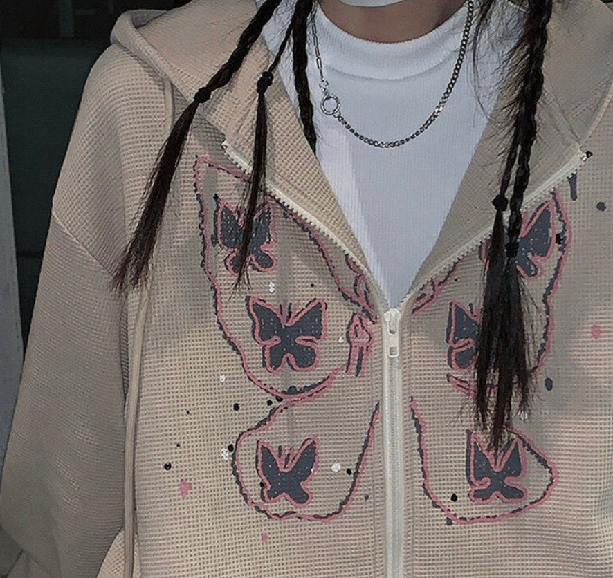 Image of Butterfly Waffle Jacket