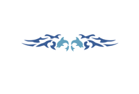 two layer dolphin tramp stamp