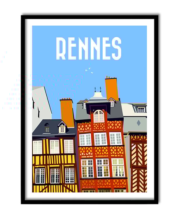 Image of Rennes 50x70 cm
