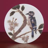 Image 5 of Spotted Woodpecker & blossom wall hanging