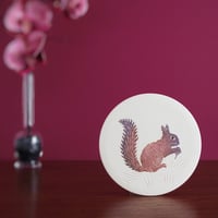 Image 4 of Woodland squirrel ceramic wall hanging 