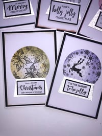 Image 2 of SNOW GLOBE CHRISTMAS SCENE CARDS
