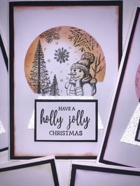 Image 3 of SNOW GLOBE CHRISTMAS SCENE CARDS