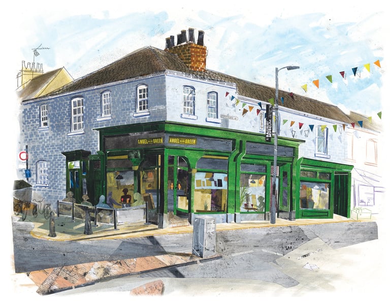 Angel on the Green, Bishy Road, York 