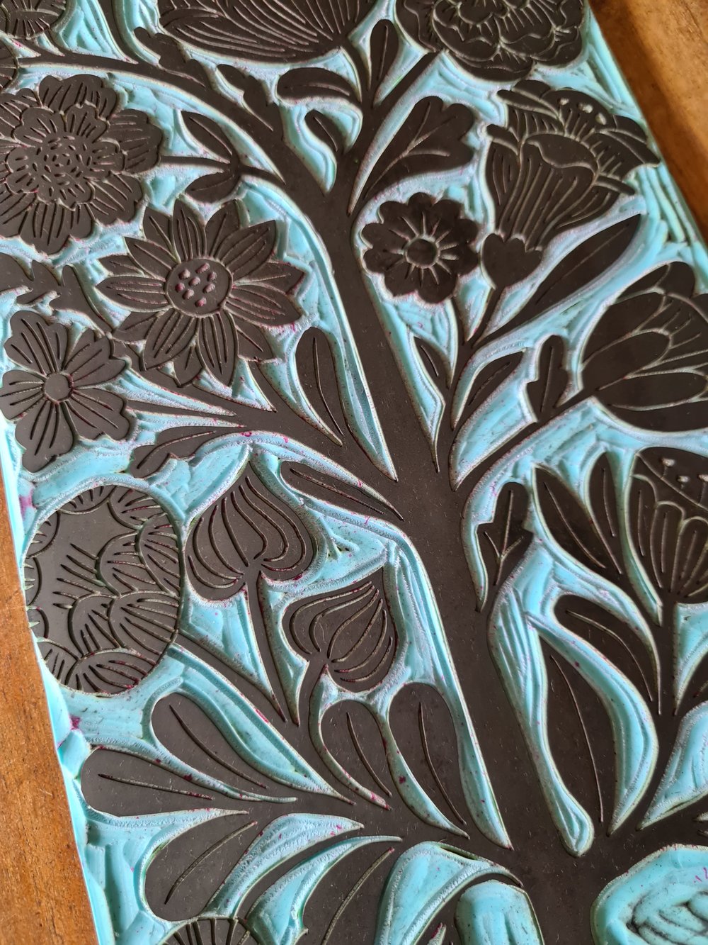 Hand-printed Floral