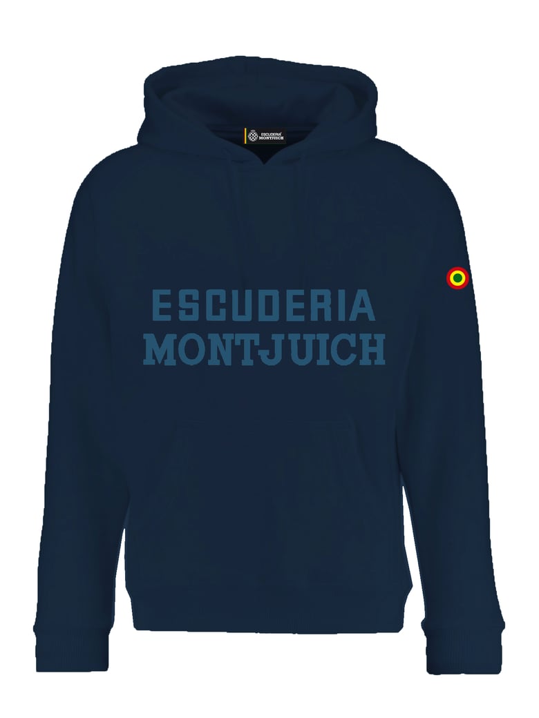 Image of Escuderia Montjuich Blue Hoodie