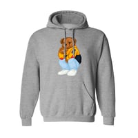 LO BEAR HOODIE - HEATHER GREY