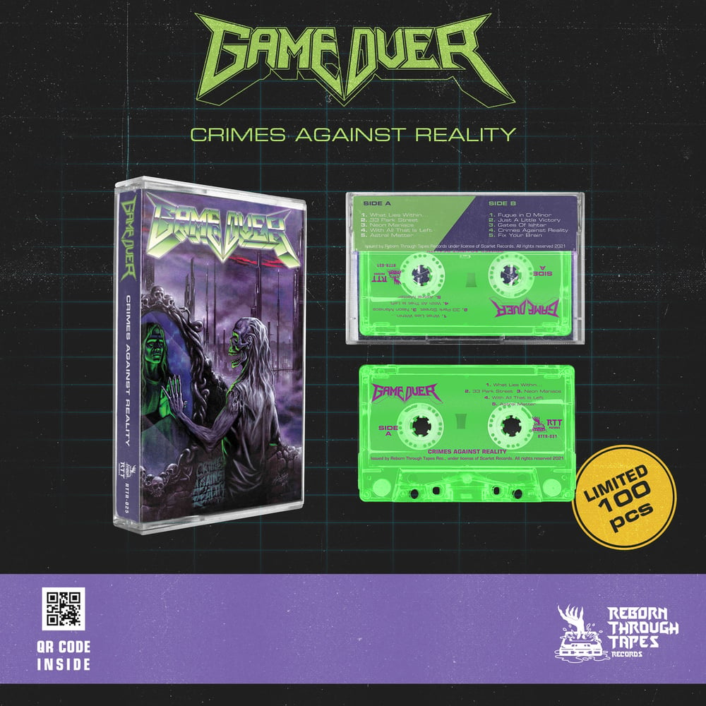 GAME OVER "CRIMES AGAINST REALITY" Tape REGULAR EDITION