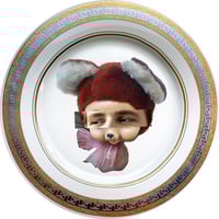 Image 1 of Eyeconic - Marlon Kitsch Face - Fine China Plate - #0741